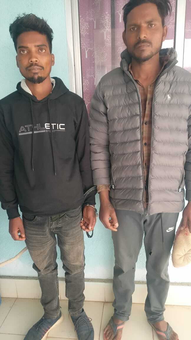 बिजली तार चोरी के दो आरोपी गिरफ्तार, जेल