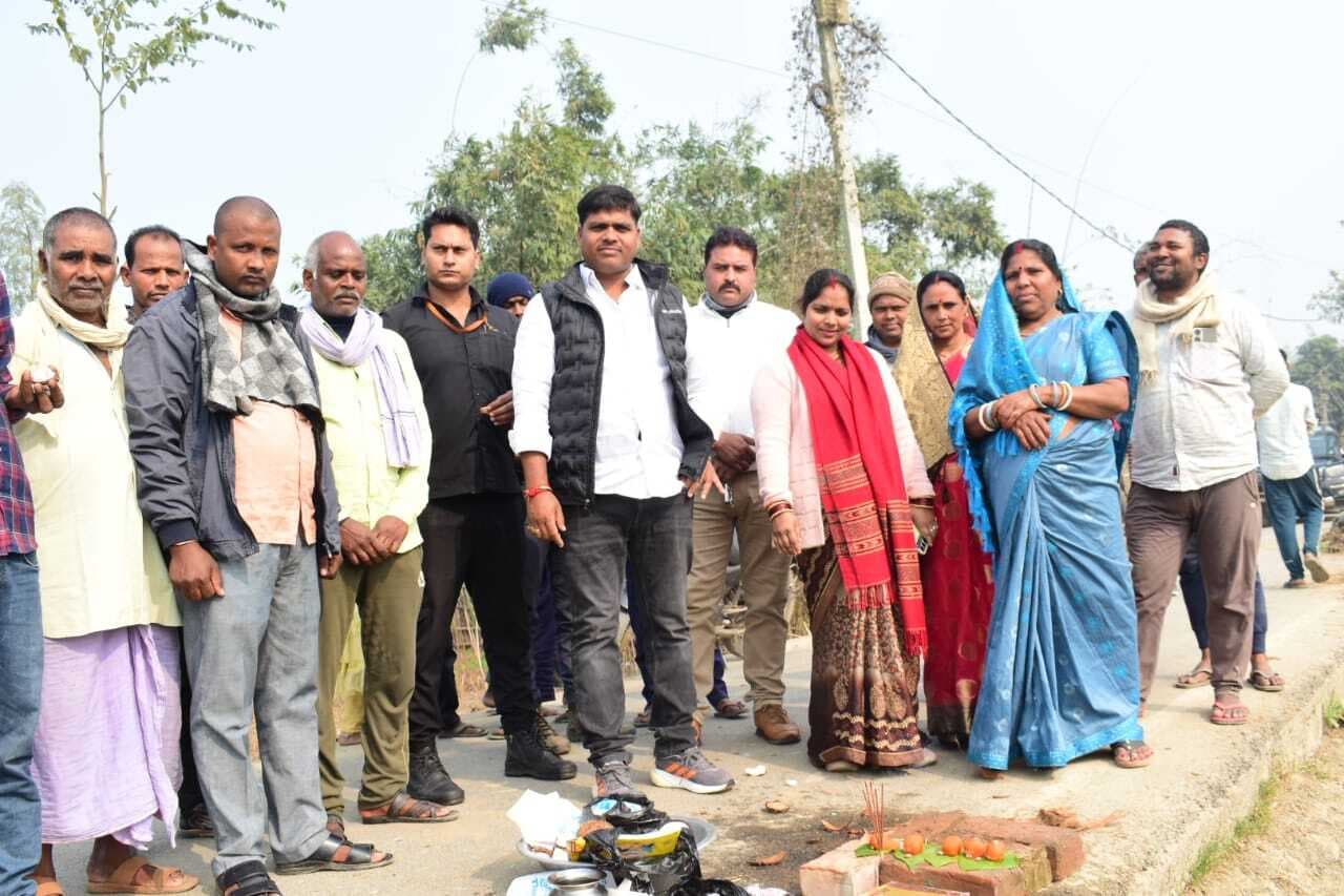 मरांच गांव में सीढ़ी घाट का निर्माण कार्य शुरू