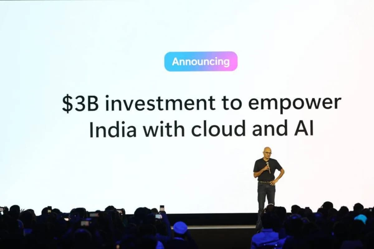 Microsoft invest 3 Billion USD in India AI Cloud services Microsoft invest 3 Billion USD in India AI Cloud services