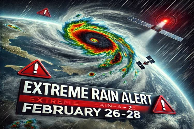 Extremely Rain Alert: मौसम में बदलाव, 26 से 28 फरवरी तक भयंकर बारिश की चेतावनी