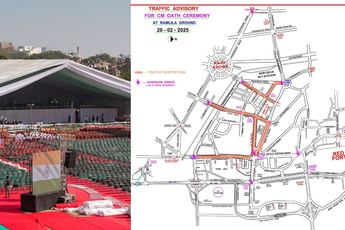 Delhi Traffic Advisory: рд╕реАрдПрдо рдХреЗ рд╢рдкрде рдЧреНрд░рд╣рдг рдкрд░ рджрд┐рд▓реНрд▓реА рдореЗрдВ рдХрд▓ рдмрдВрдж рд░рд╣реЗрдВрдЧреЗ рдпреЗ рд░реВрдЯреНрд╕, рдкрдврд╝реЗрдВ рдЯреНрд░реИрдлрд┐рдХ рдПрдбрд╡рд╛рдЗрдЬрд░реА
