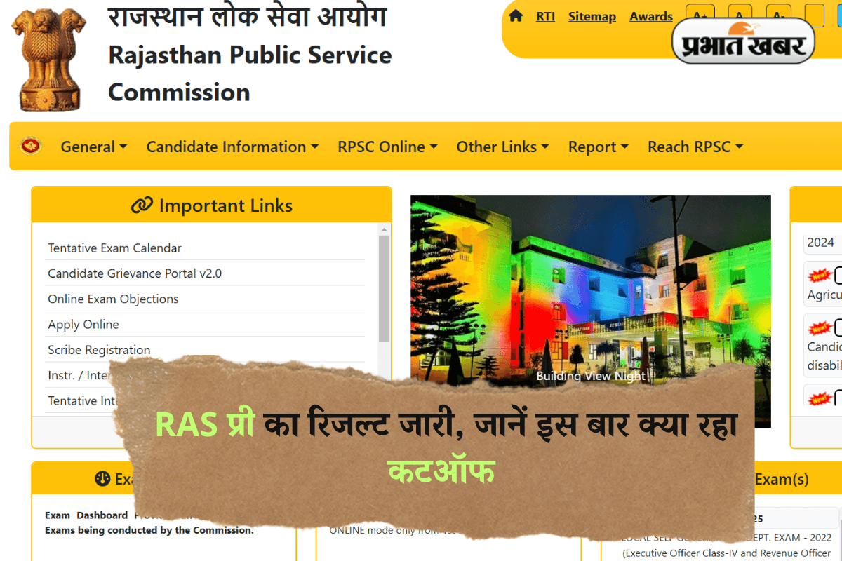 RPSC RAS Result 2025 Out