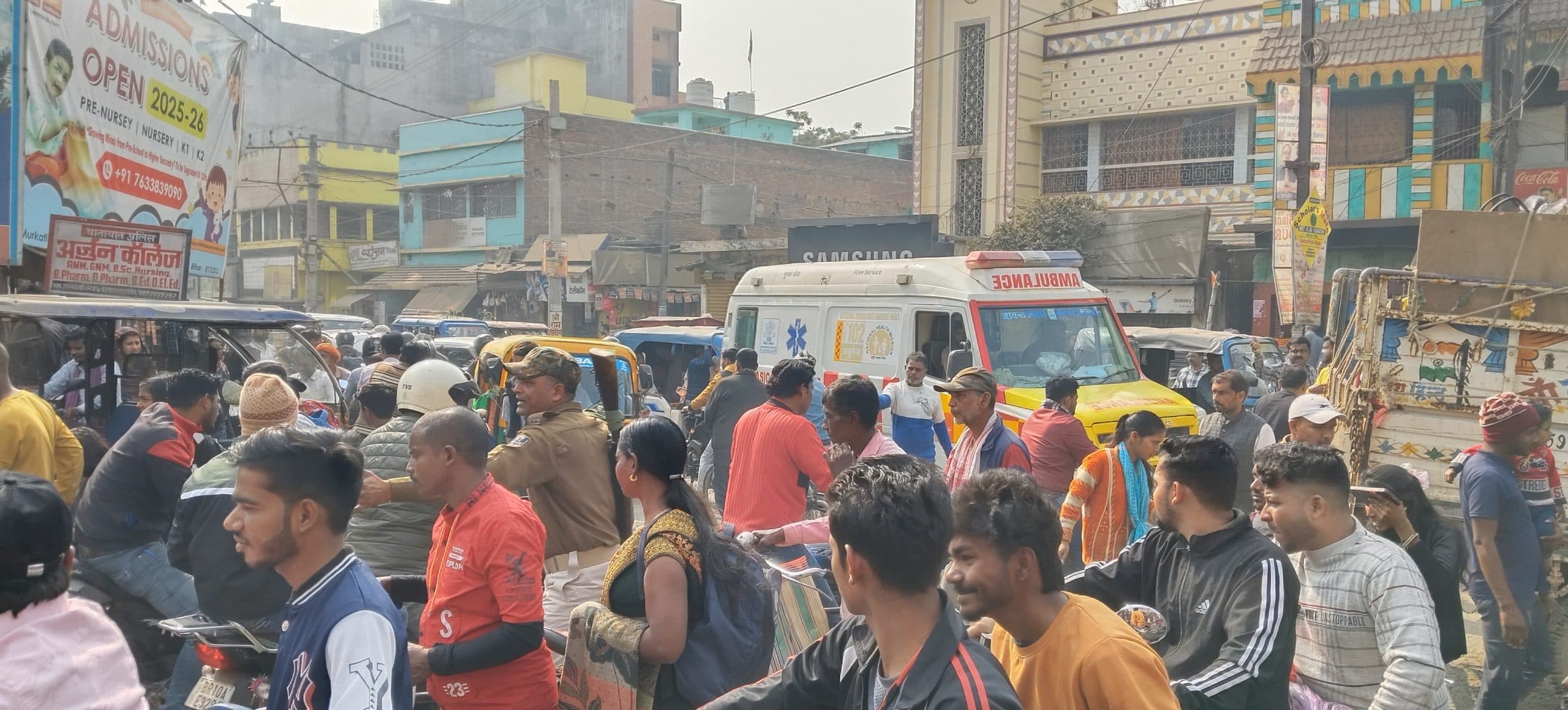 Bhagalpur news इंटरमीडिएट परीक्षा प्रथम दिन शांतिपूर्ण व कदाचार मुक्त हुई