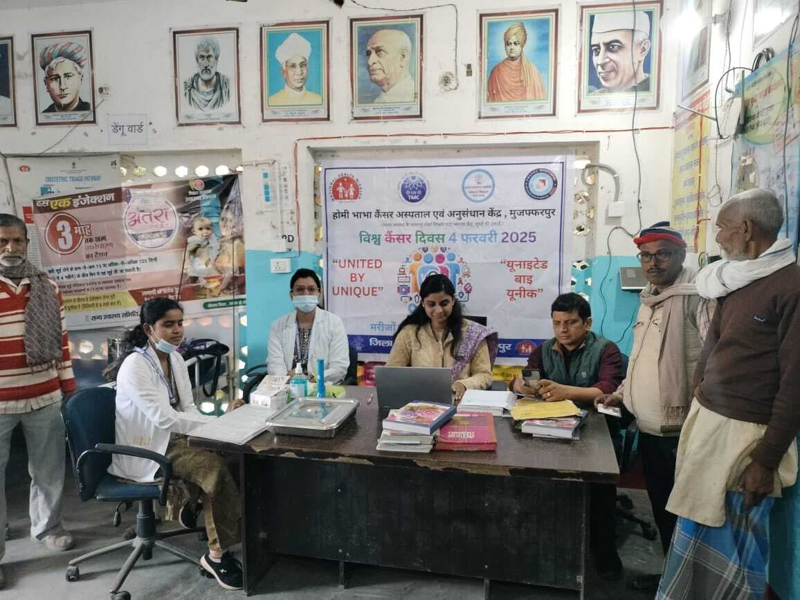 शिविर में 50 से अधिक मरीजों की हुई कैंसर की स्क्रीनिंग