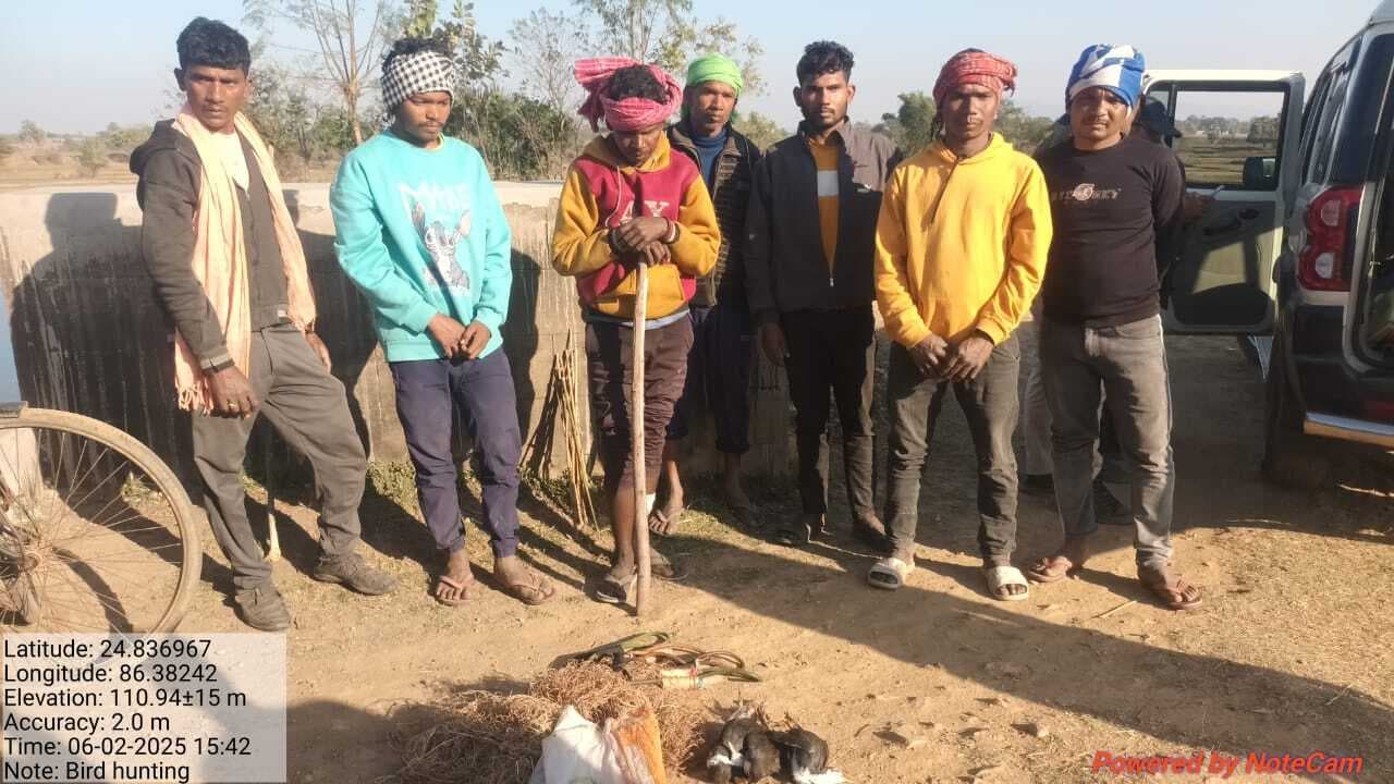 वन्यजीवों का शिकार कर रहे सात व्यक्ति गिरफ्तार