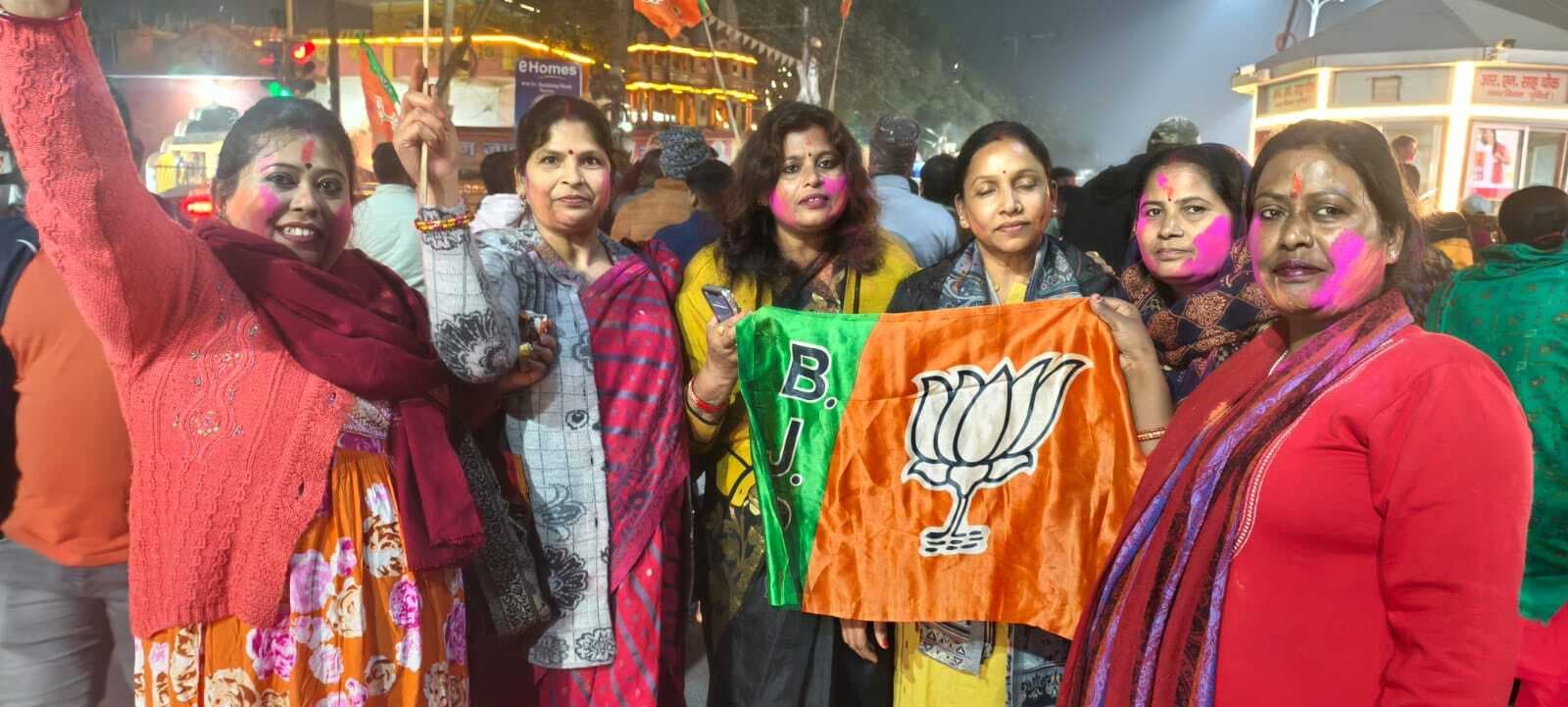 दिल्ली में जीत पर भाजपा नेत्री ने दी बधाई