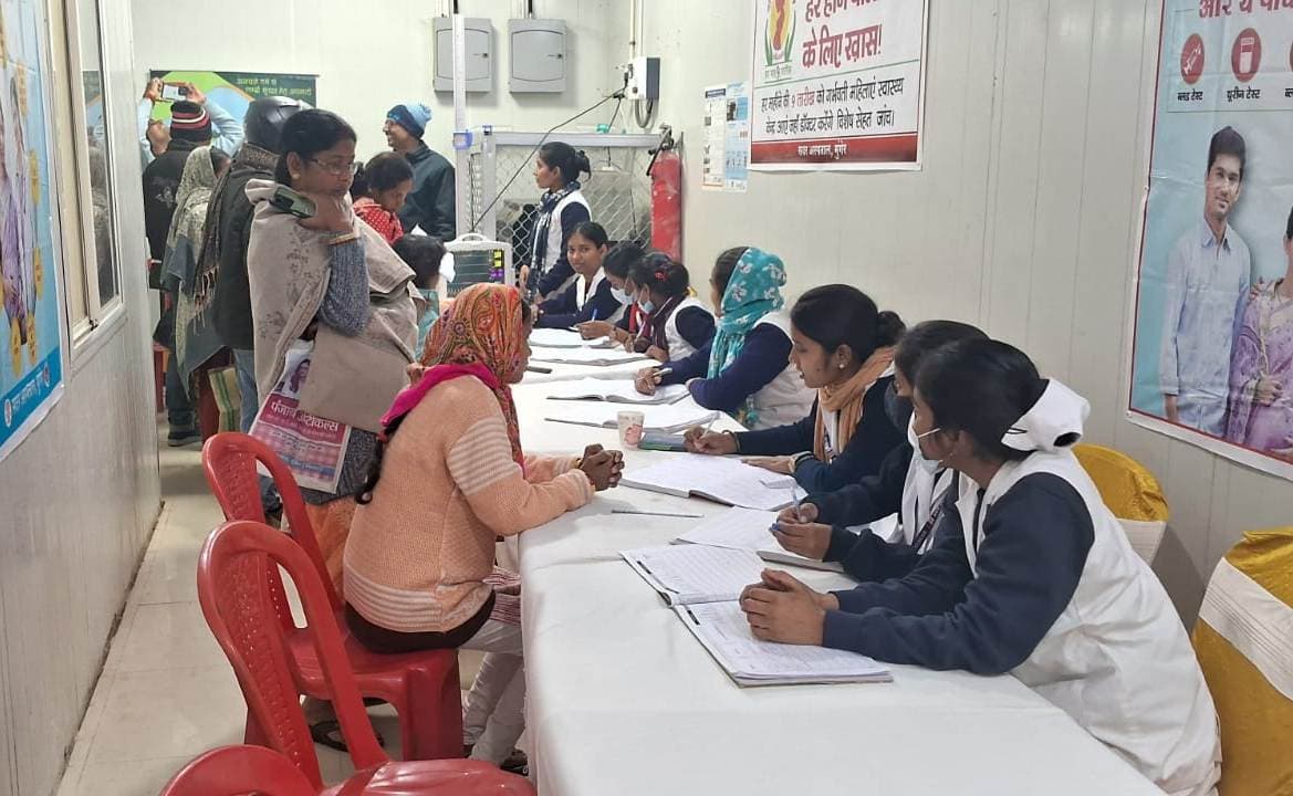 एएनसी शिविर में 68 गर्भवतियों की हुयी जांच