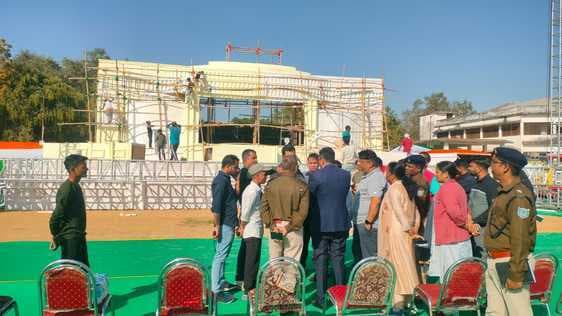 राजकीय गणतंत्र मेले को लेकर डीसी व एसपी ने गांधी मैदान में तैयारी का लिया जायजा