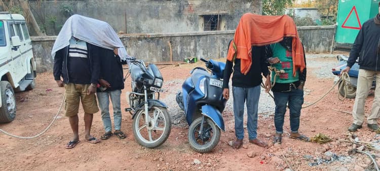 पुलिस ने चार बाइक चोरों को पकड़ा, जेल