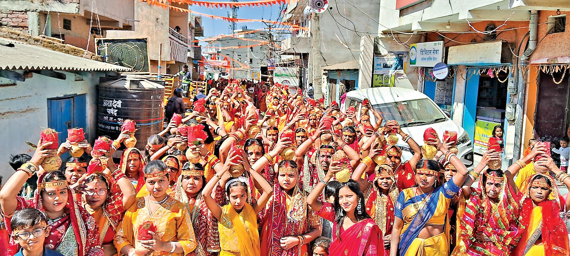 Ranchi news : प्राण प्रतिष्ठा को लेकर कलश यात्रा