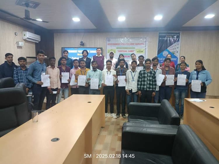 राजकीय पॉलिटेक्निक में कैंपस प्लेसमेंट में 38 छात्र-छात्राओं का हुआ चयन