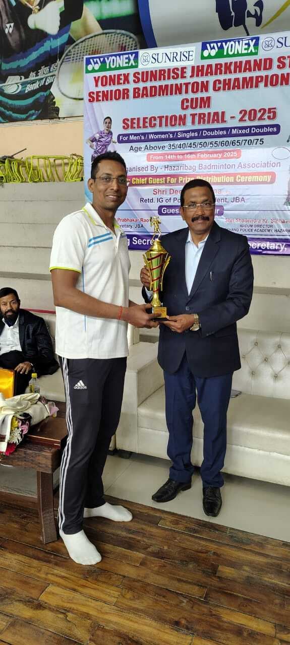 Badminton : संजू कुमार ने जीता तिहरा खिताब