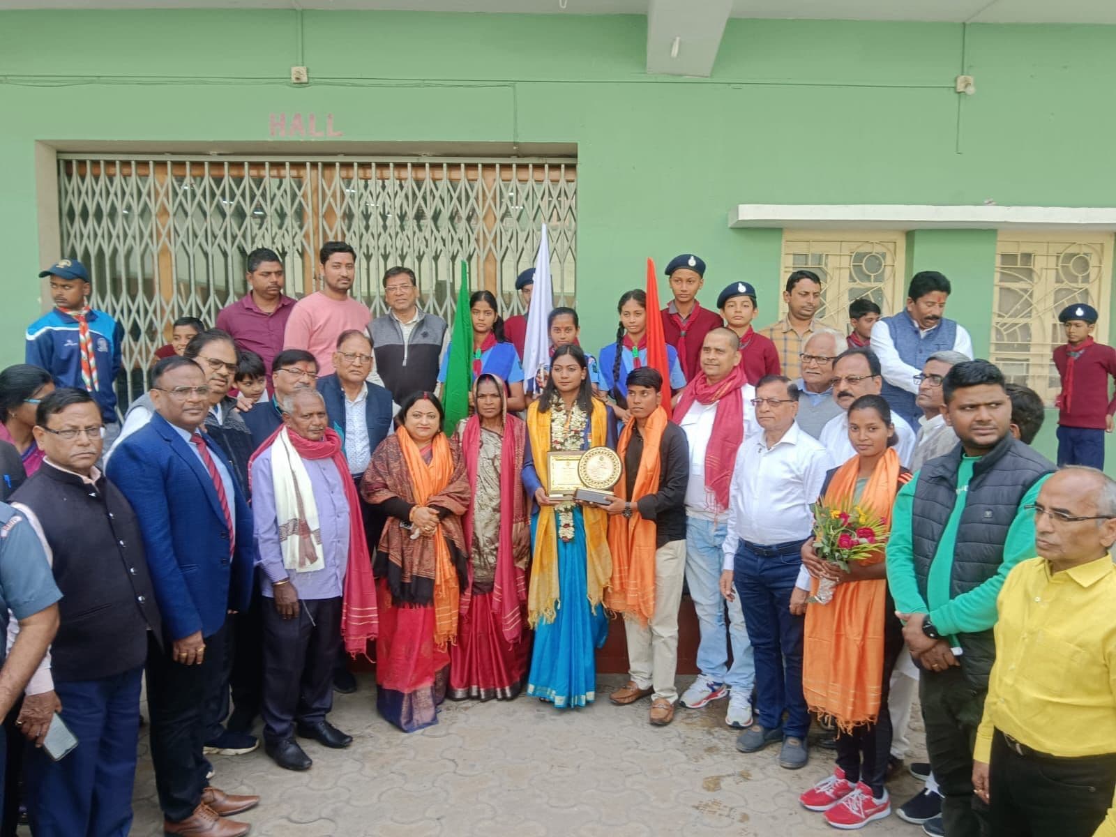 Bhagalpur news खोखो विश्व कप की विजेता मोनिका को किया सम्मानित