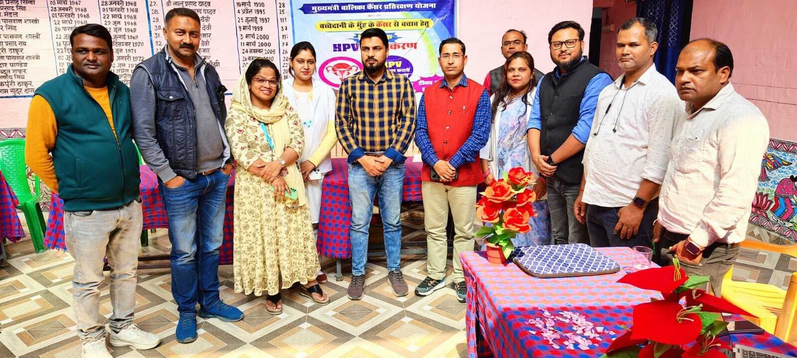 कस्तूरबा गांधी बालिका विद्यालय में दी गयी कैंसर से बचाव की जानकारी