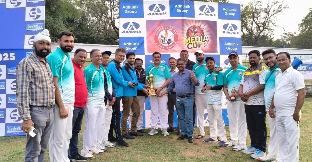 MEDIA CUP CRICKET TOURNAMENT : टाटा स्टील काॅरपोरेट एकादश 24 रन से जीता
