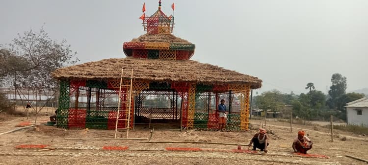 महाशिवरात्रि पर नौ दिवसीय महारुद्र यज्ञ की तैयारी में जुटे सदस्य