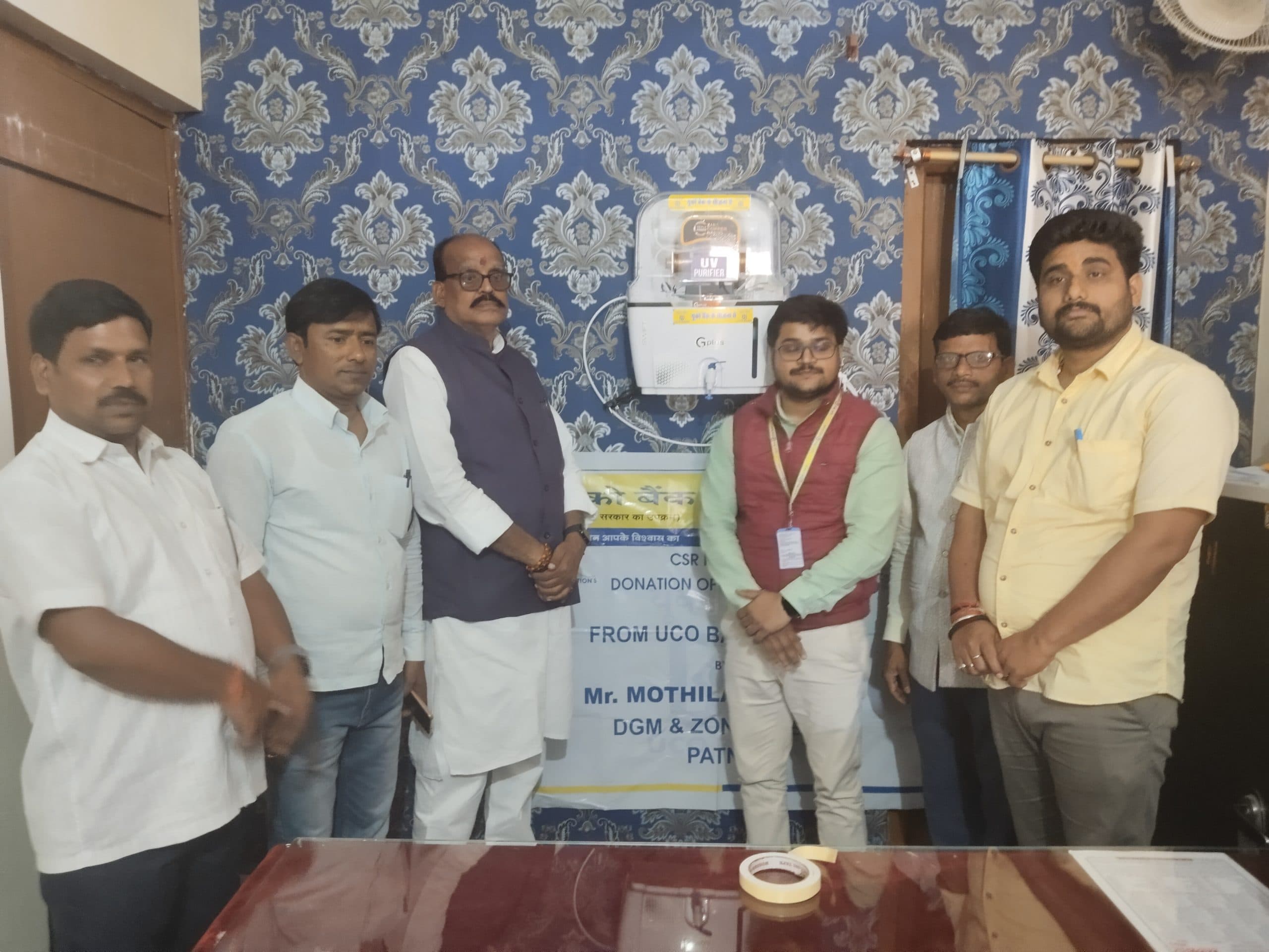 प्रखंड, अंचल, मनरेगा, निबंधन व प्रमुख कार्यालय में शुद्ध पेयजल हेतु लगाया आरओ