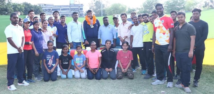 ARCHER VISHNU CHUDHARY WELCOME: वर्ल्ड चैंपियनशिप में पदक जीतना अगला लक्ष्य : विष्णु