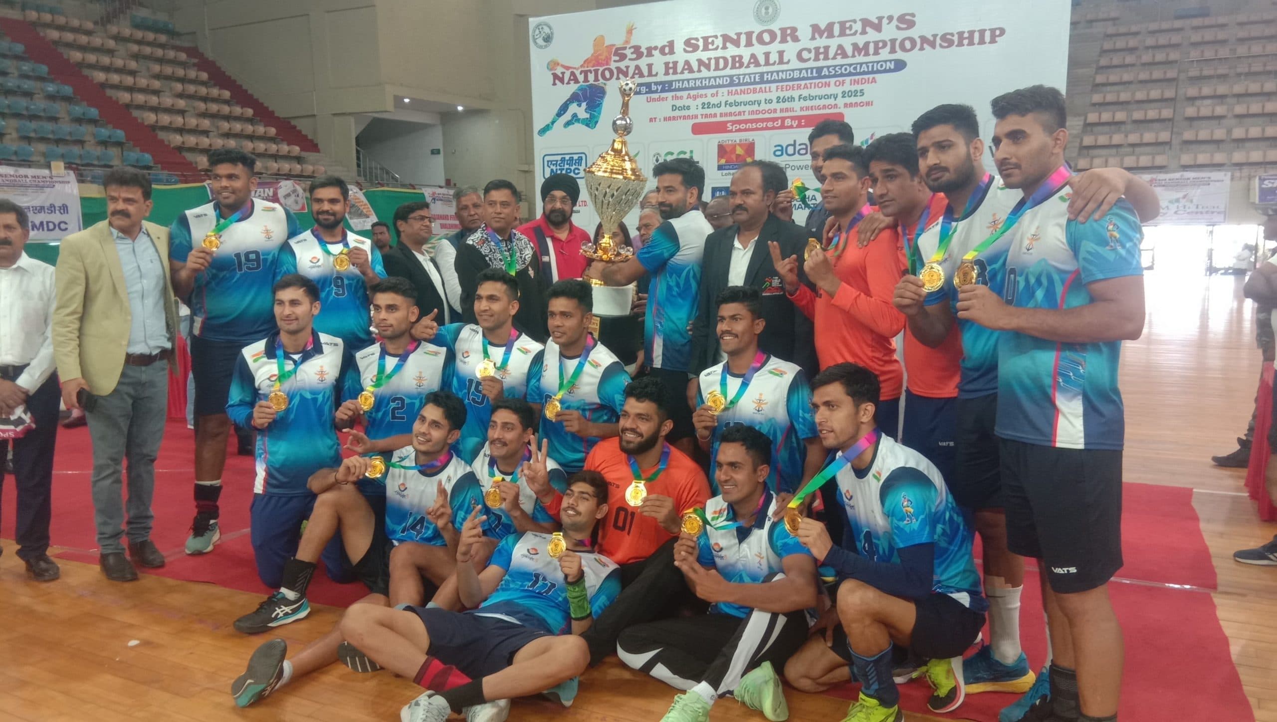 Handball : झारखंड को हरा सर्विसेज बना चैंपियन
