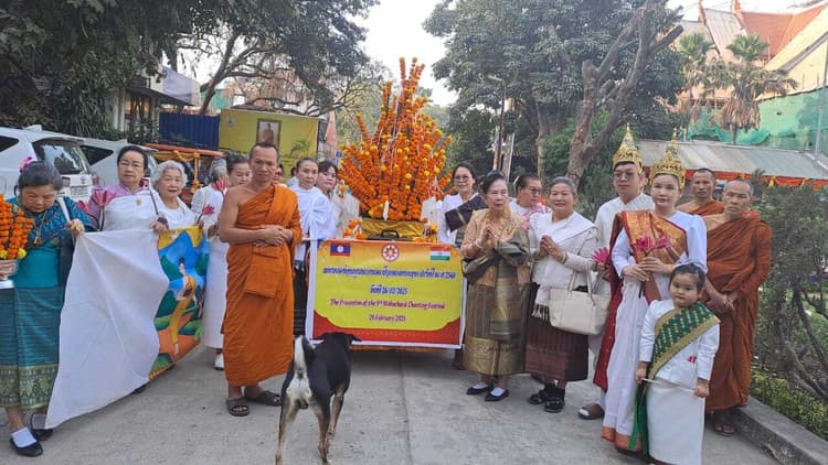 महाबोधि मंदिर में आयोजित हुआ वेसांतरा जातक चैंटिंग