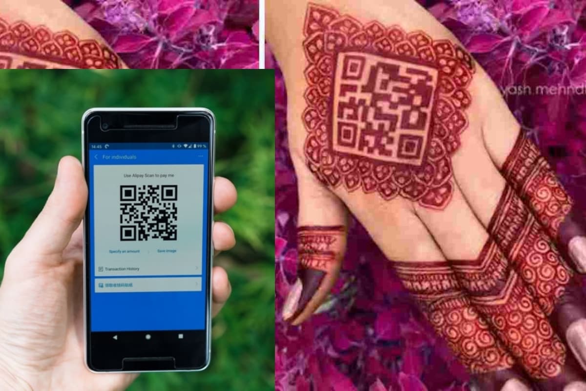 Mehndi Design QR Code