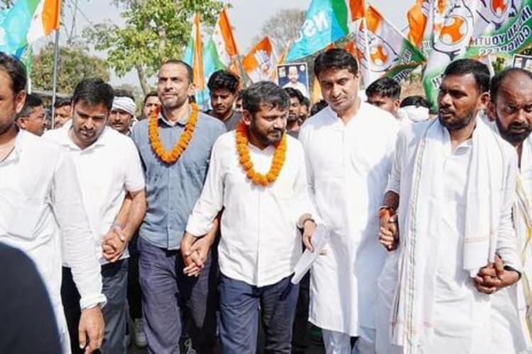 Congress: कन्हैया कुमार के बाउंसरों ने पार्टी वर्कर्स को दौड़ा- दौड़ाकर मारा, यात्रा रोक दिल्ली निकले
