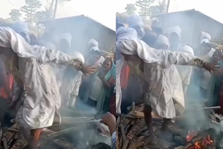 Viral Video: श्मशान में अजूबा! जलती चिता से उठे व्यक्ति को देख लोग हुए हैरान