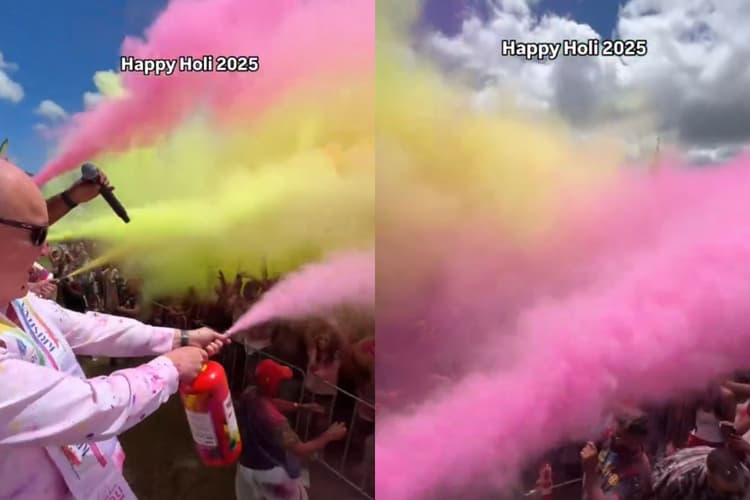 Viral Video: प्रधानमंत्री ने जमकर खेली होली, देखें वीडियो