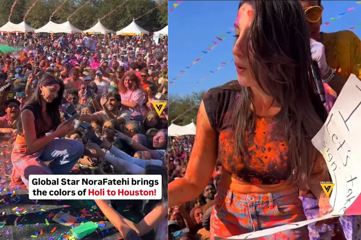 Viral Video: नोरा फतेही ने मनाई होली, वीडियो वायरल