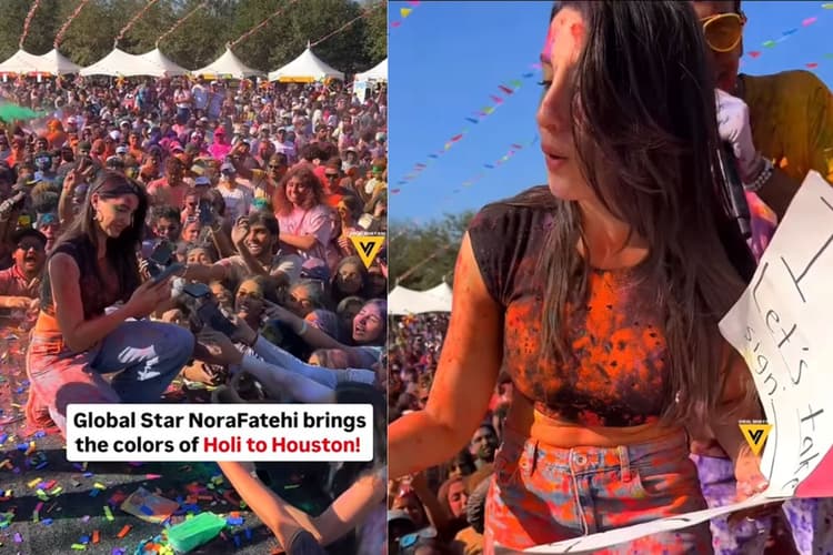 Viral Video: नोरा फतेही ने मनाई होली, वीडियो वायरल