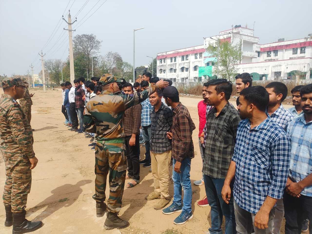 एनसीसी में पहली बार में 20 छात्रों का हुआ चयन