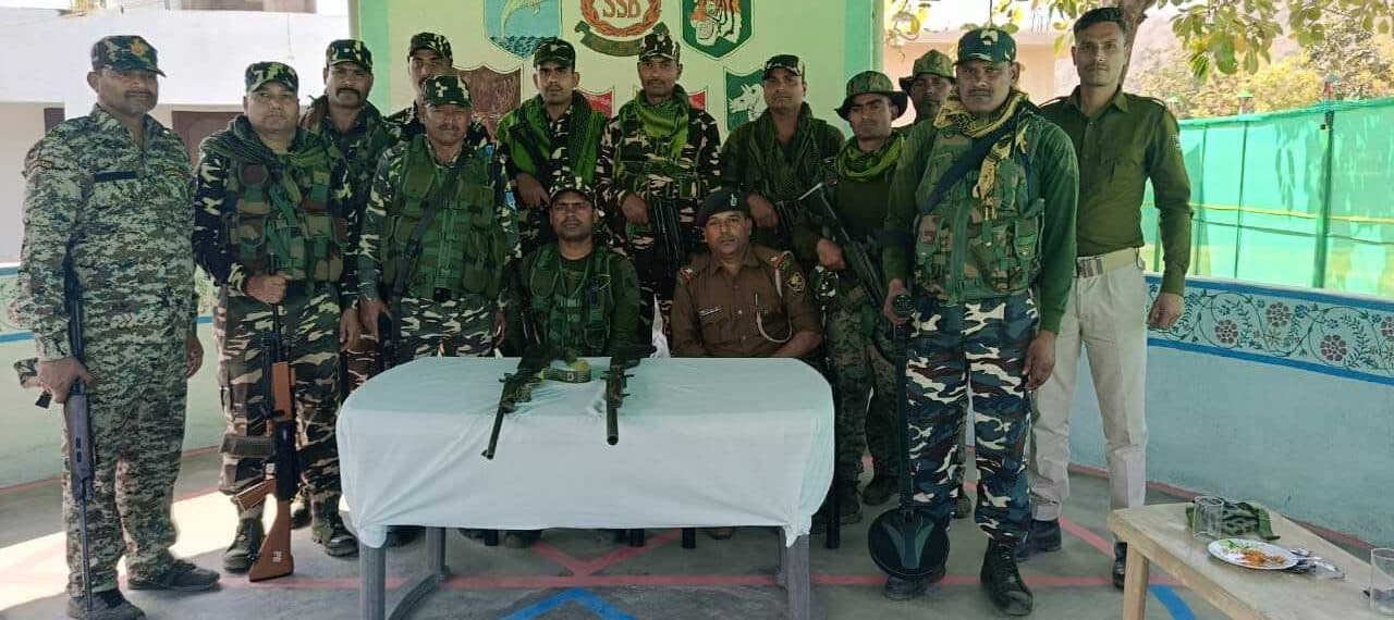 जमुई-नवादा सीमावर्ती इलाके से हथियार बरामद