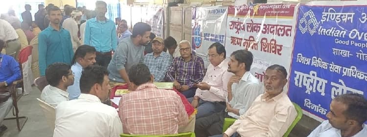 नेशनल लोक अदालत में 11,376 मामलों का निबटारा