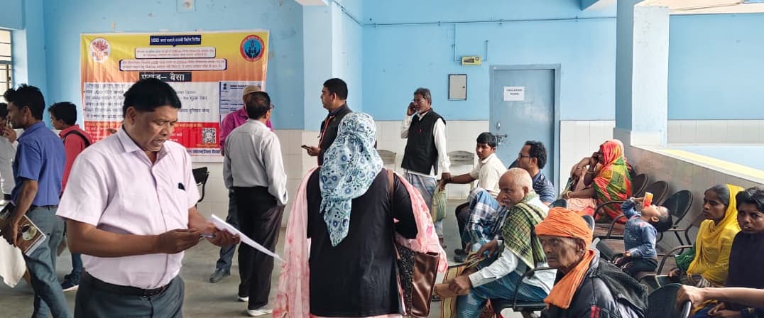 दिव्यांगता शिविर में 56 लाभार्थी का हुआ रजिस्ट्रेशन