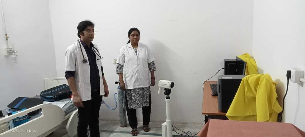 सदर अस्पताल में कैंसर जांच के लिए खरीदी गयी कोल्पोस्कोप मशीन