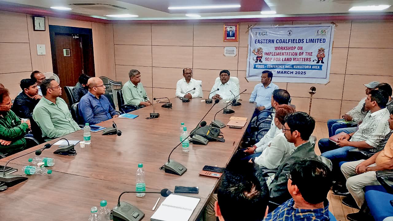 इसीएल में भूमि अधिग्रहण के मसलों के हल को अहम कदम, लगी एसओपी पर कार्यशाला