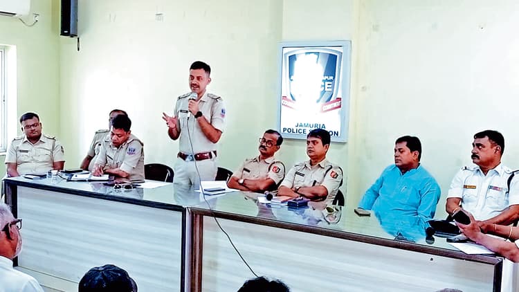 होली के पहले जामुड़िया थाने में हुई शांति बैठक