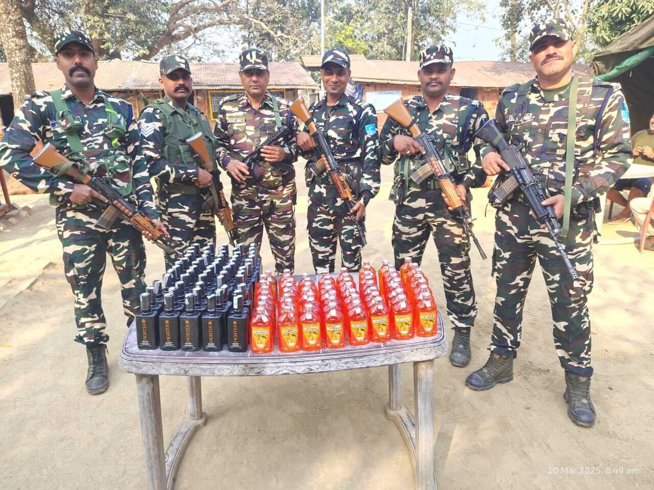 120 बोतल नेपाली शराब बरामद, तस्कर फरार