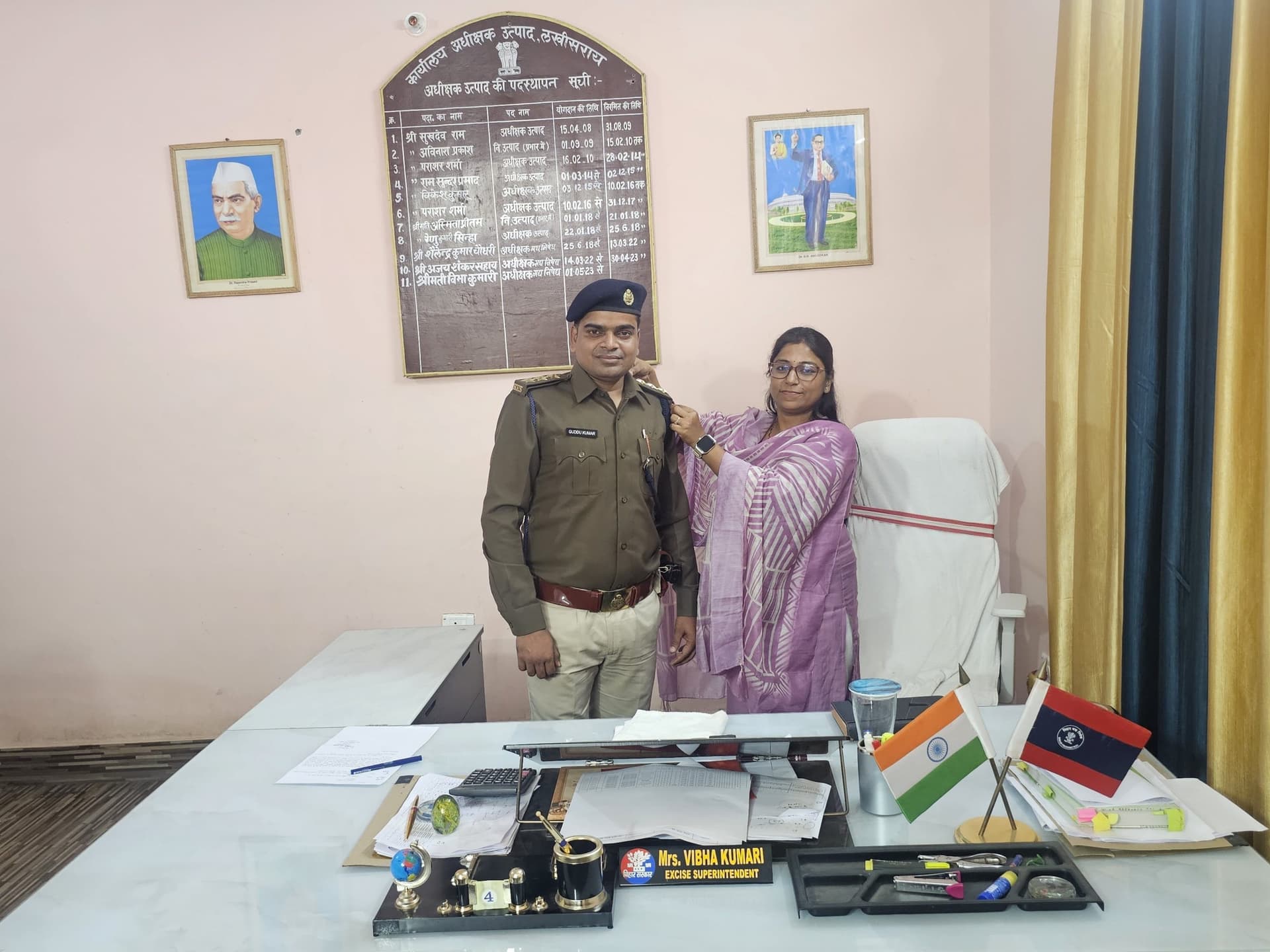अवर निरीक्षक गुड्डू कुमार को मिली निरीक्षक पद पर प्रोन्नति