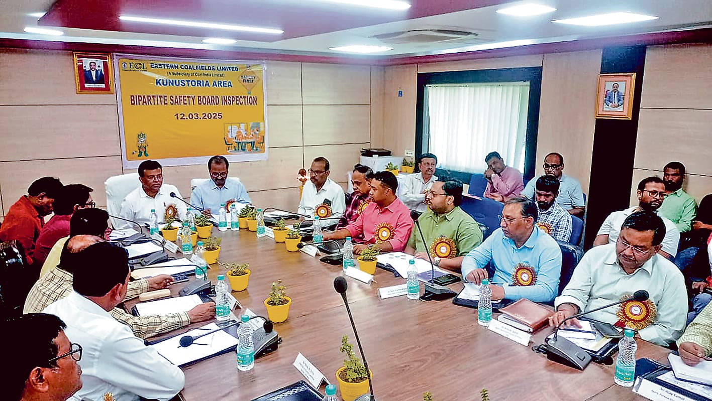 इसीएल कुनुस्तोड़िया में सुरक्षा मानकों का निरीक्षण