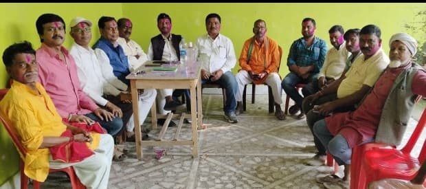 अमौर भाजपा कार्यालय में होली मिलन समारोह का आयोजन