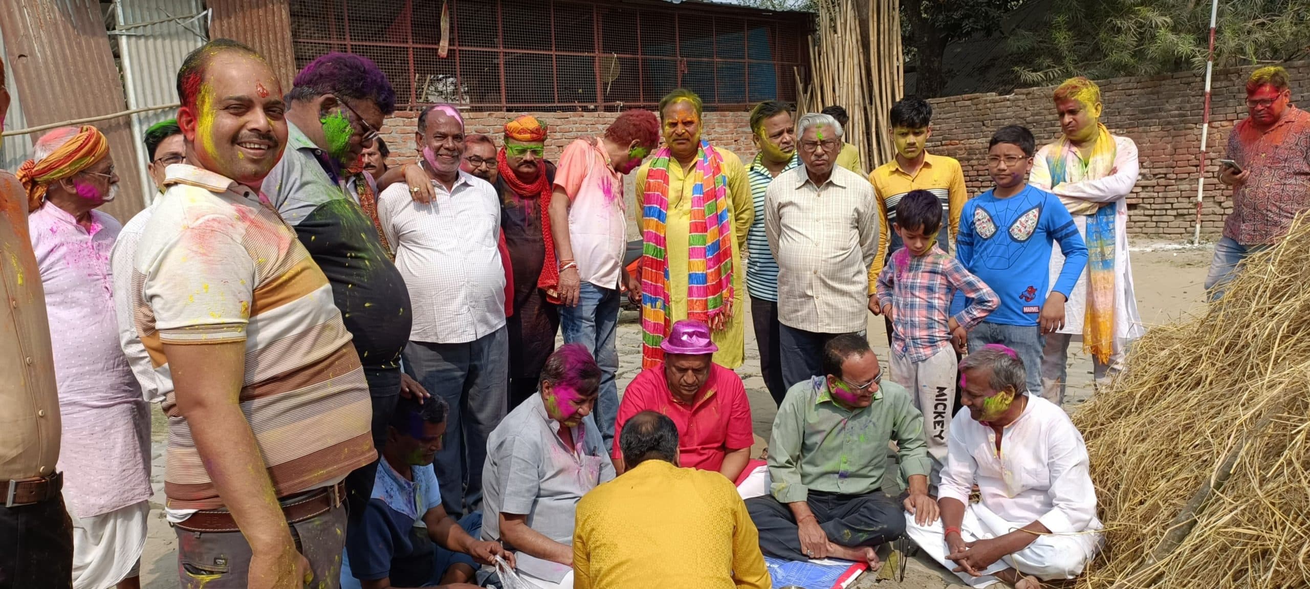 सकल मारवाड़ी समाज ने किया थंभ रोपण कार्यक्रम