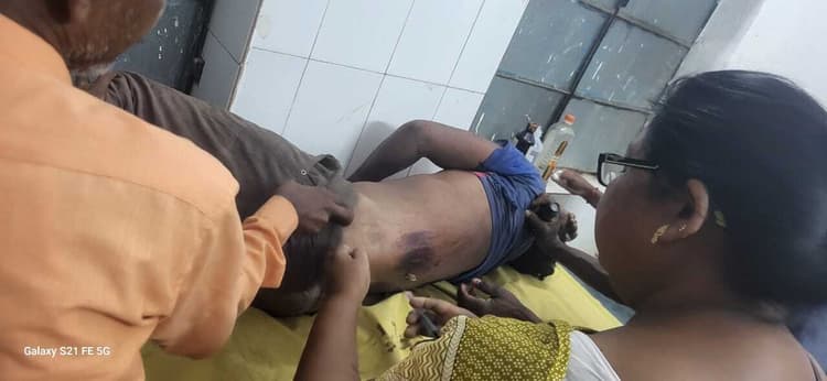 अनियंत्रित बाइक से गिरकर युवक घायल, रेफर