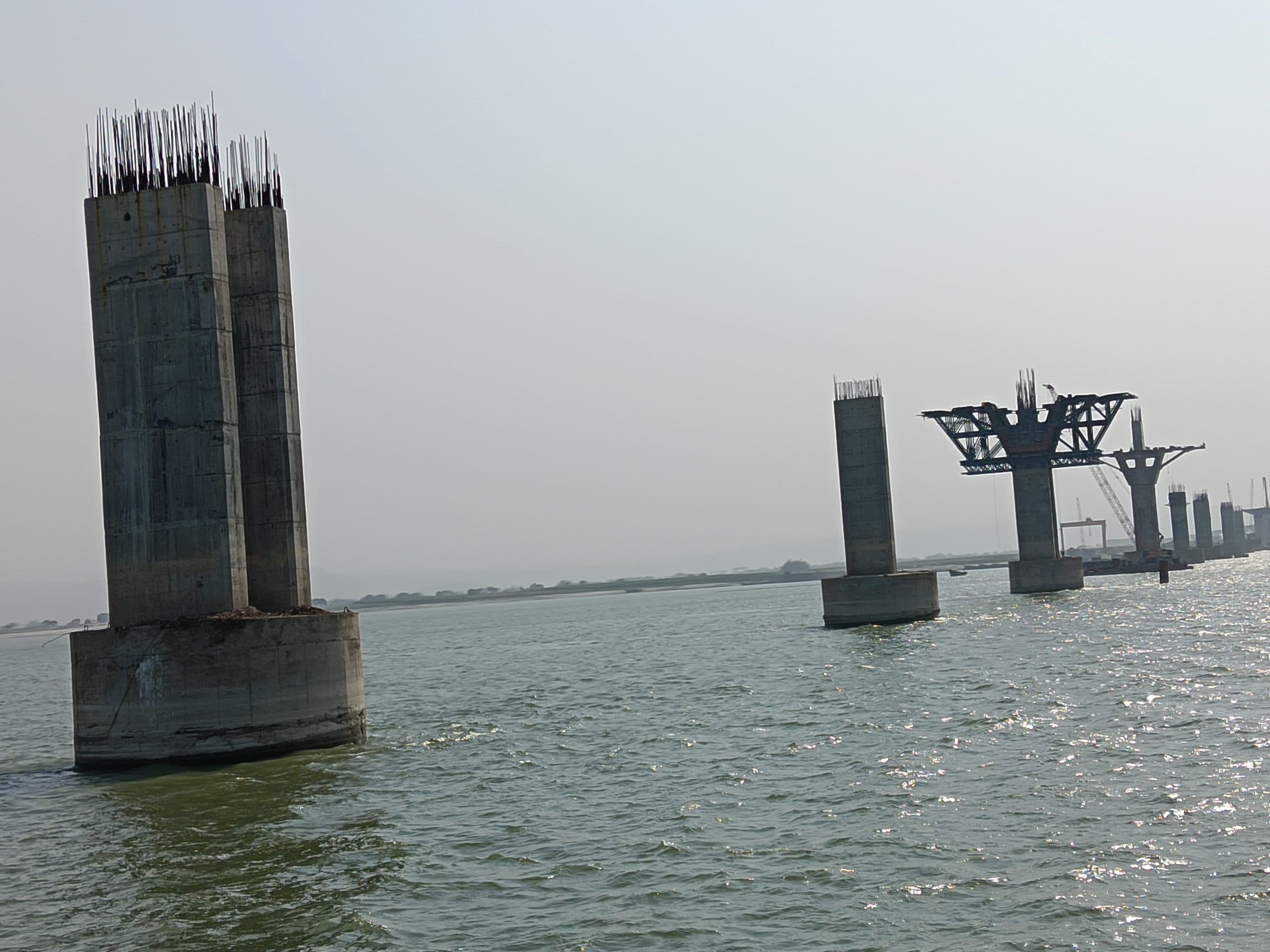 साहिबगंज-मनिहारी गंगा पुल निर्माण कार्य में तेजी