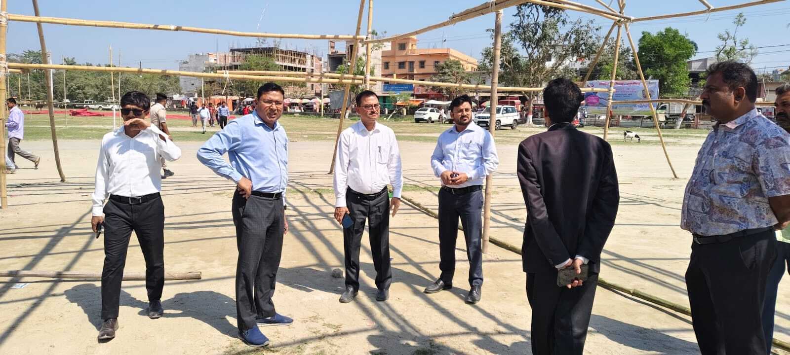 स्थापना दिवस को लेकर गांधी मैदान का एडीएम ने लिया जायजा