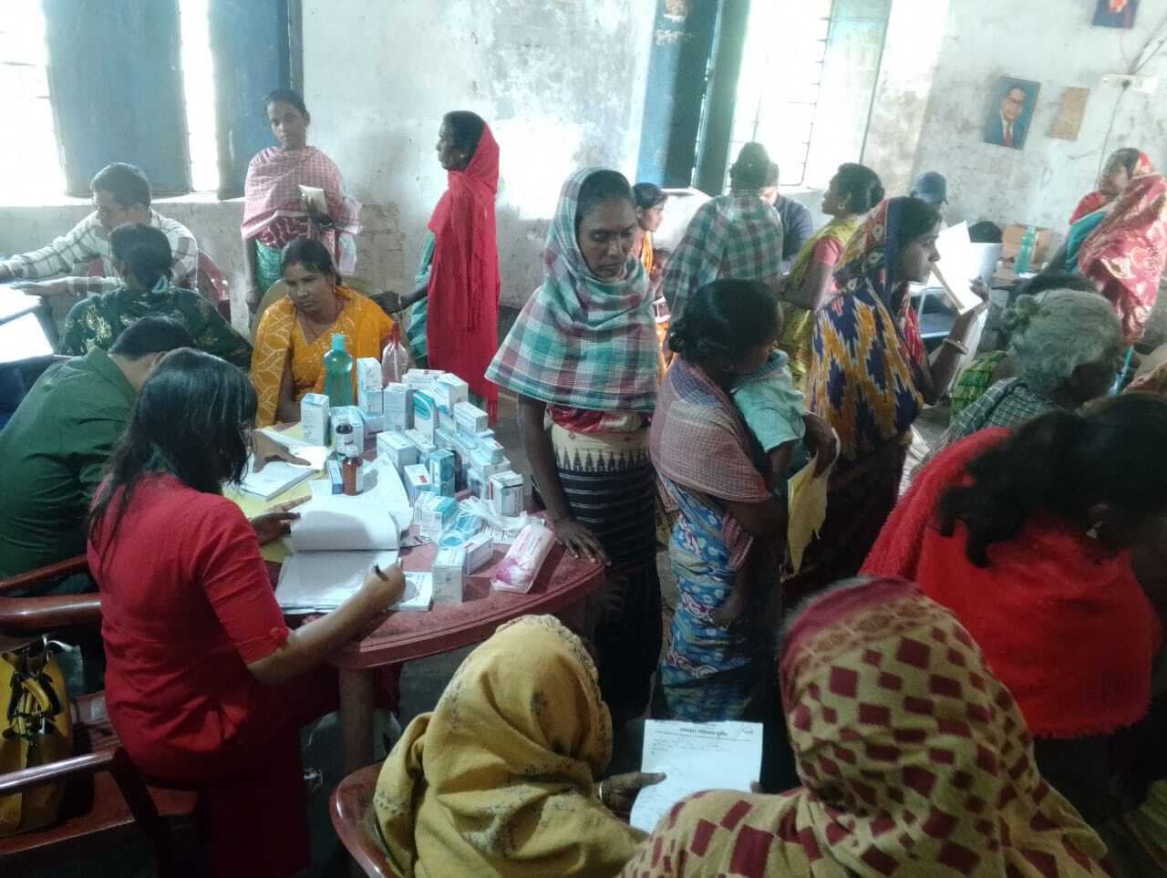 शिविर में 66 लोगों के स्वास्थ्य की हुई जांच