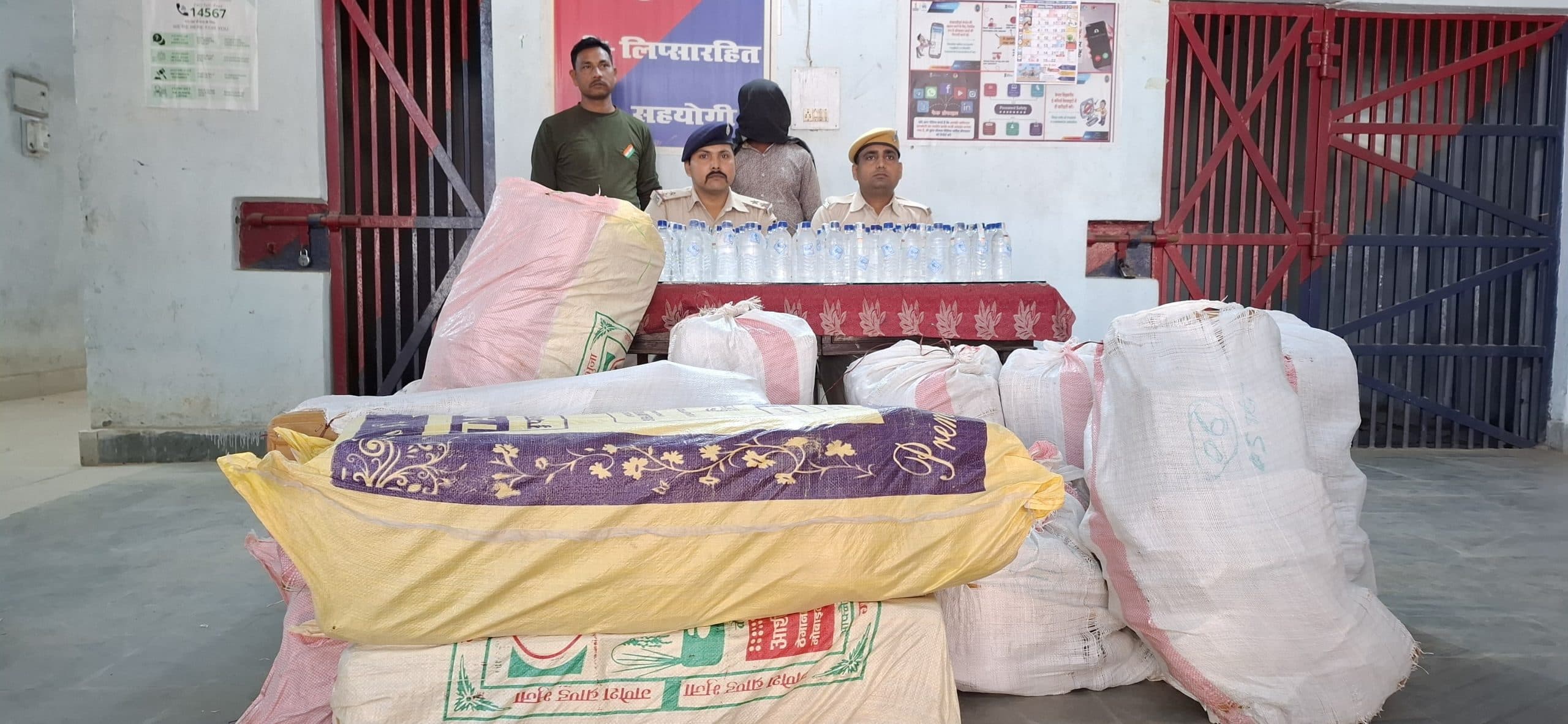 शराब लदी स्कॉर्पियो जब्त, एक गिरफ्तार