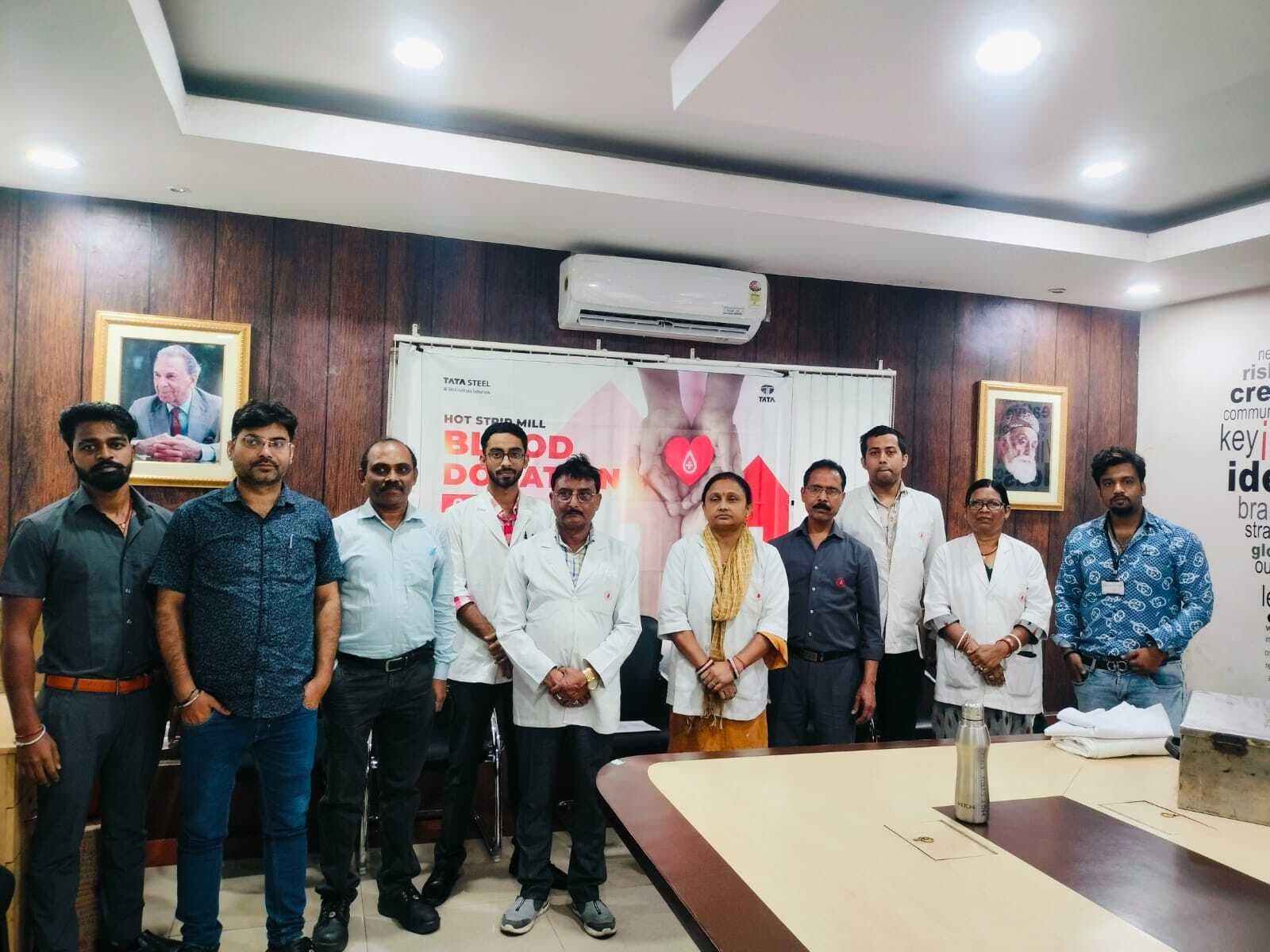 Jamshedpur News : टाटा स्टील हॉट स्ट्रिप मिल में एक सौ यूनिट रक्त संग्रह