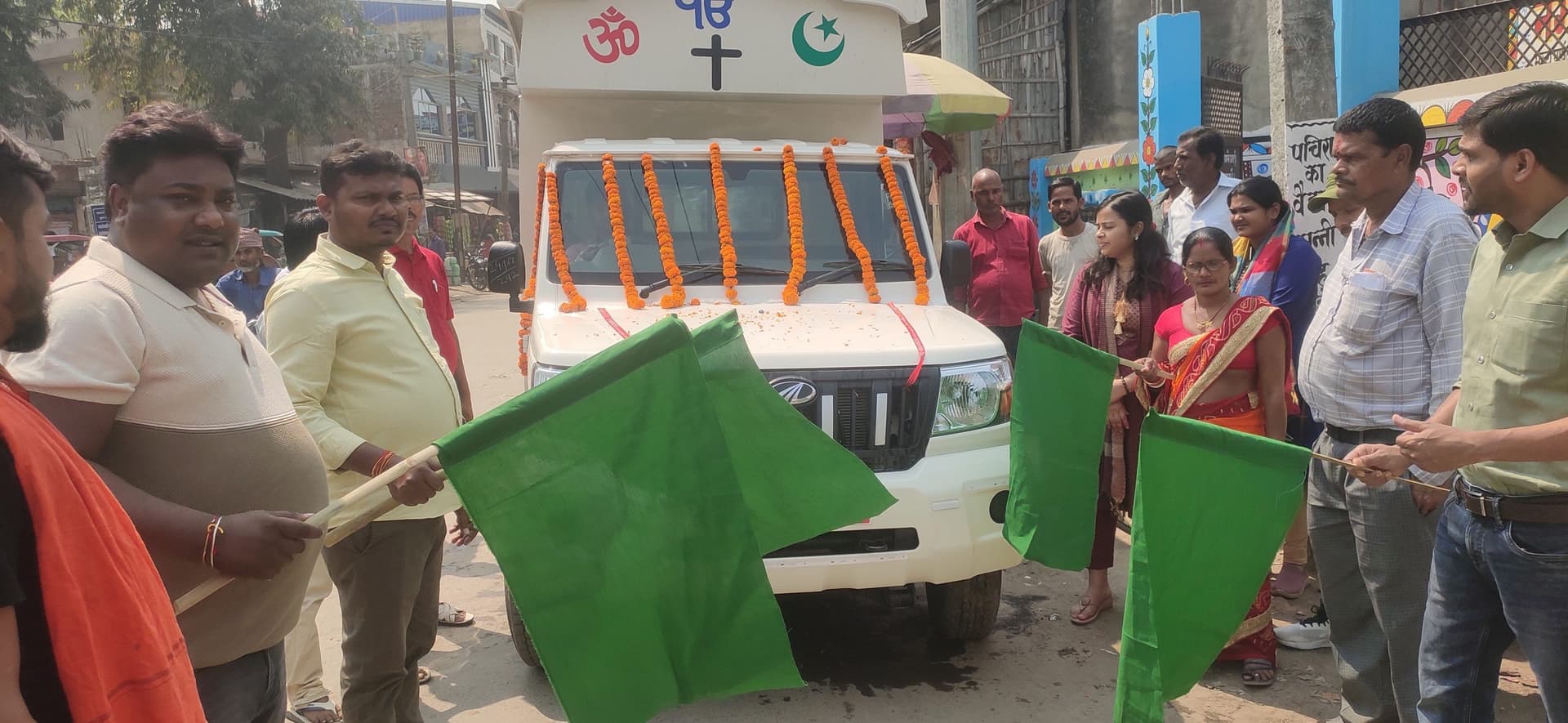 नगर पंचायत भवानीपुर को मिला शव वाहन