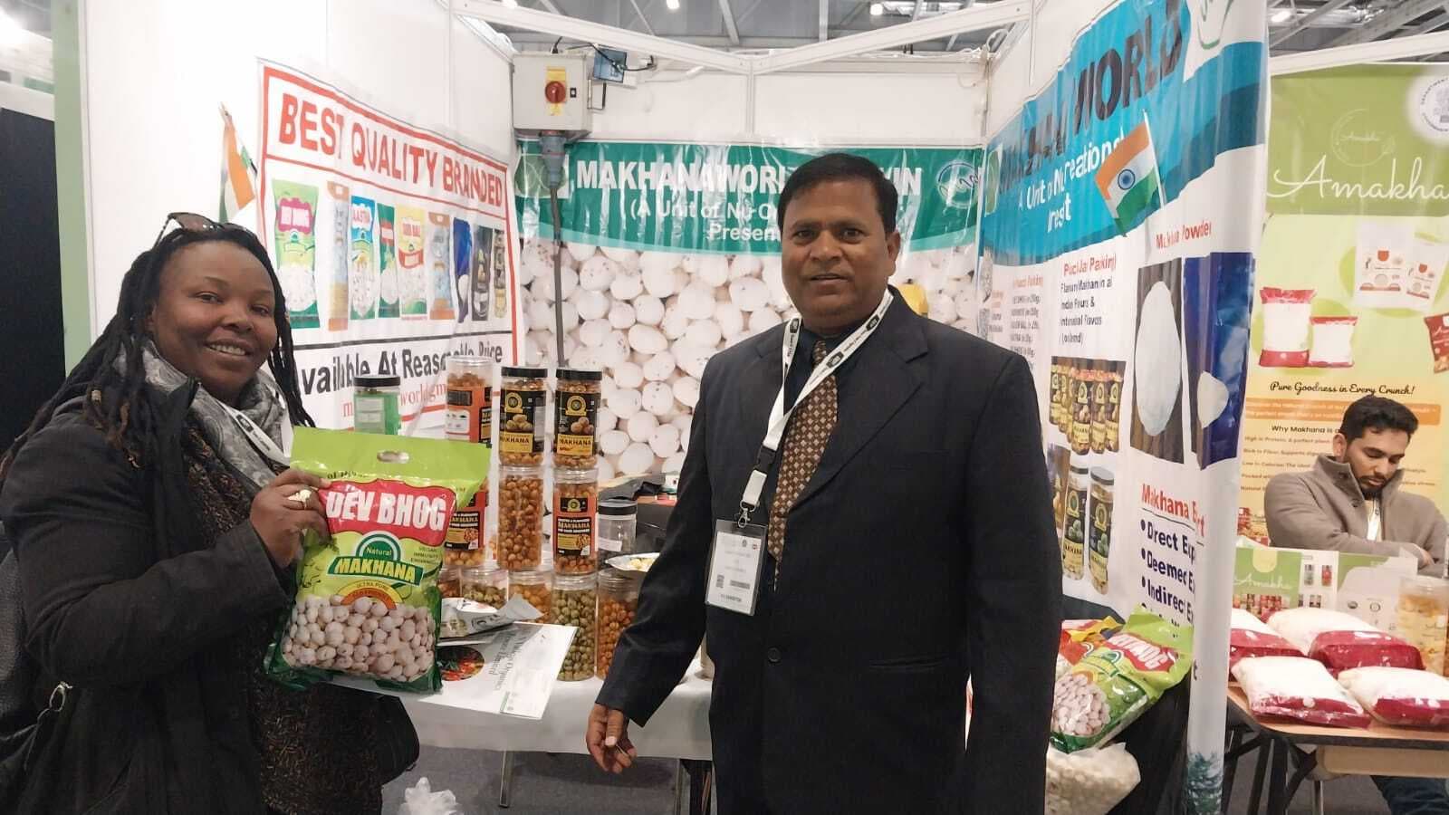 लंदन में आयोजित अंतरराष्ट्रीय खाद्य व पेय प्रदर्शनी में फारबिसगंज के मखाना वर्ल्ड को मिली अंतरराष्ट्रीय पहचान